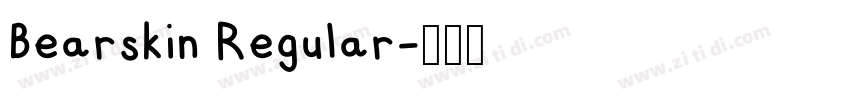 Bearskin Regular字体转换